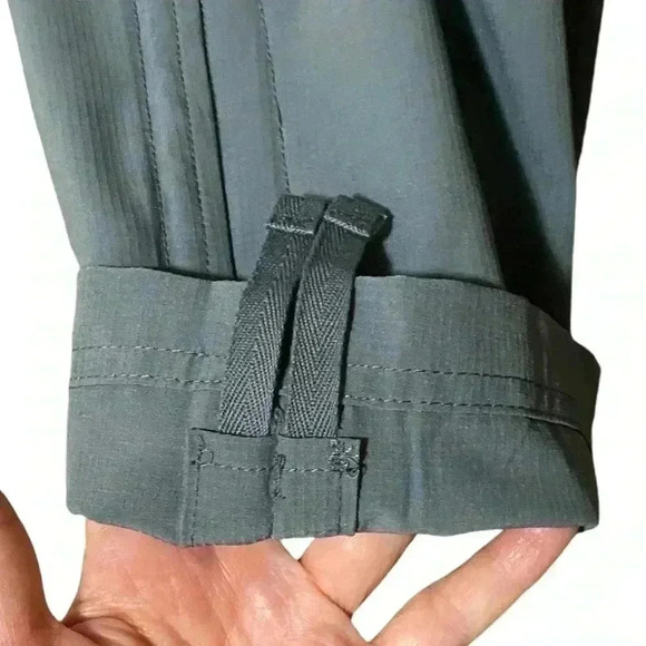 Eddie Bauer Stretch Ripstop Crop Pant Women’s 14 Gray Outdoors Granola Girl NWT - Picture 10 of 13